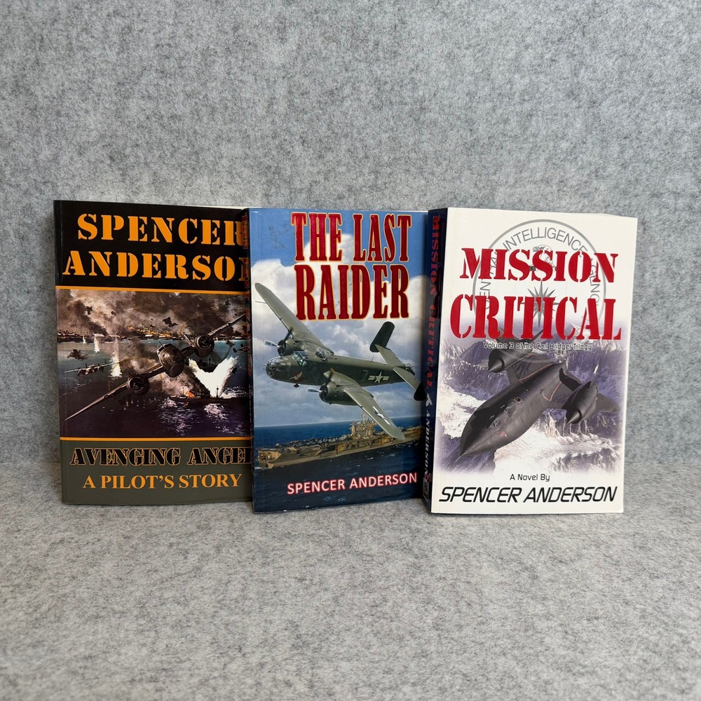 3x Spencer Anderson Novels - Military‎ Fiction - Signed